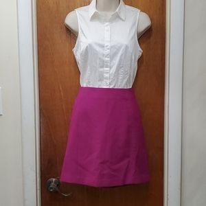 Loft, magenta tailored skirt.